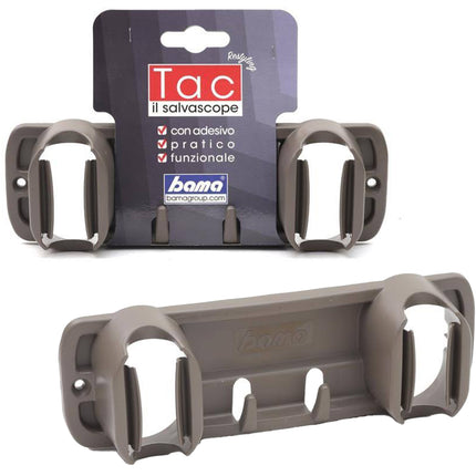 Bama Appendiscope Tac Restyling Con Biadesivo O Viti – 3 Ganci, Colori Assortiti, 20,5X7X4H