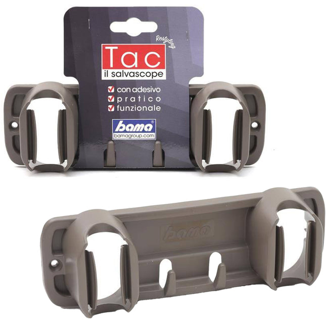 Bama Appendiscope Tac Restyling Con Biadesivo O Viti – 3 Ganci, Colori Assortiti, 20,5X7X4H