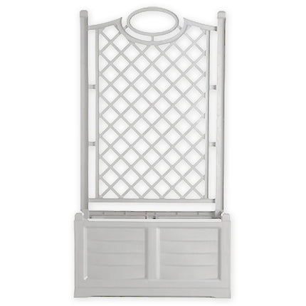 Bama Fioriera Con Spalliera Separé Da 80Cm Con Fioriera Interna In Plastica Dura Bama Bama