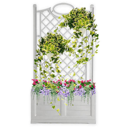 Bama Fioriera Con Spalliera Separé Da 80Cm Con Fioriera Interna In Plastica Dura Bama Bama