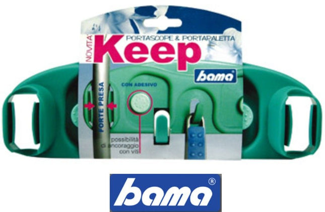 Bama Keep Appendiscope – Supporto Per Scope E Palette – Con Adesivo E Viti – Universale – Colori Assortiti Bama