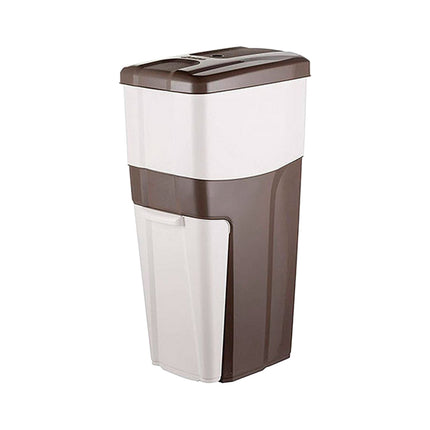 Bama Pattumiera Raccolta Differenziata Trypla 38,5 Lt. – 3 Scomparti, Design Innovativo, 28X39X70H Cm Bama