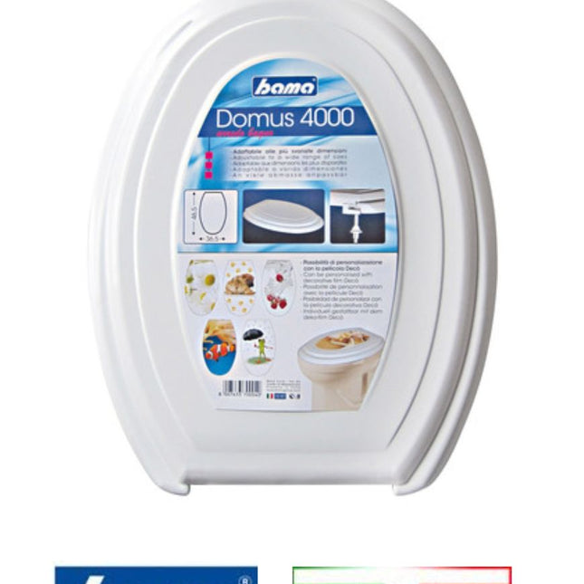 Bama Sedile Wc Domus 4000: Copriwater Universale Bianco