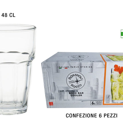 Bicchiere Rock Bar Conf. 6 Pz. Cl.48 Cooler-8411712007300