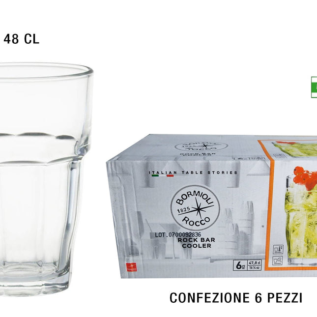 Bicchiere Rock Bar Conf. 6 Pz. Cl.48 Cooler-8411712007300