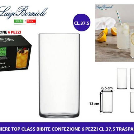 Bormioli Rocco Bicchiere Top Class Multiuso Conf. 6 Pz. Diverse Capacità 37,5 cl Bormioli Rocco