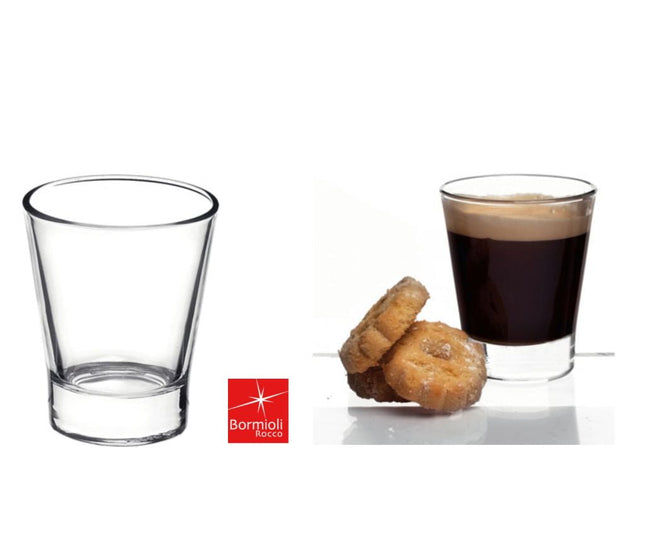 Bormioli Rocco Bicchiere Vetro Caffeino: Set 3 Pezzi Cl 8,5 Bormioli Rocco