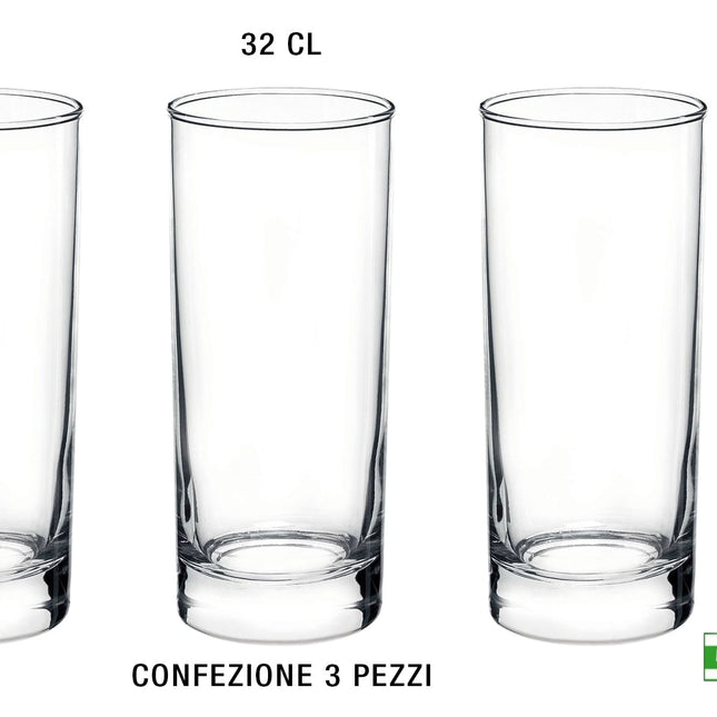 Bicchiere Cortina Cl.30 Conf.3 Pz. Long Drink-8004360020830