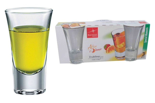 Bormioli Rocco Bicchierino Vetro Dublino Confezione 3 Pz. Set Di Bicchierini In Vetro Bormioli Rocco