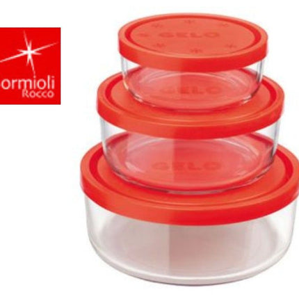 Contenitori Tris Vetro Gelo Diam. Cm.11-15-18-8004360023862