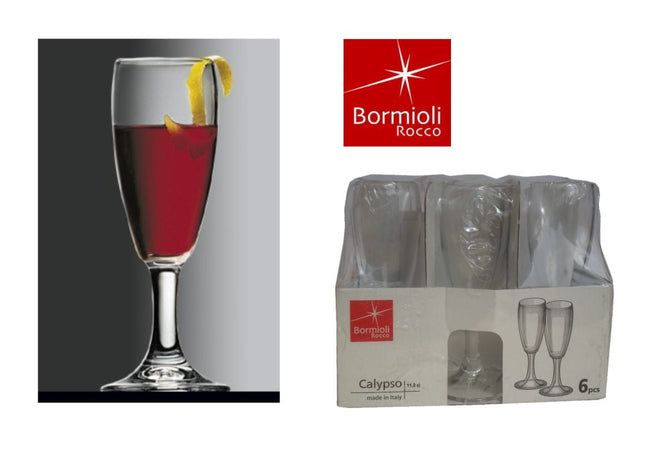 Bormioli Rocco Calice Calypso Fluttino: Set 6 Pezzi Cl 11,3 Bormioli Rocco