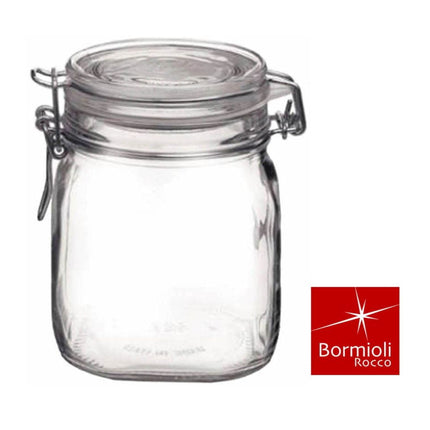 Bormioli Rocco Vaso Vetro Fido Con Chiusura Ermetica Per Conservazione E Dispensa In Cucina