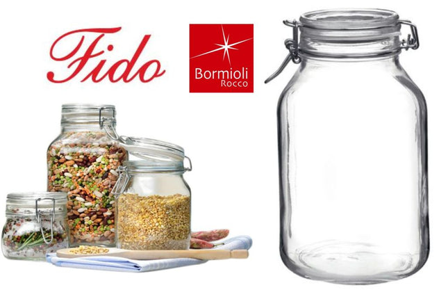 Bormioli Rocco Vaso Vetro Fido Con Chiusura Ermetica Per Conservazione E Dispensa In Cucina Bormioli Rocco