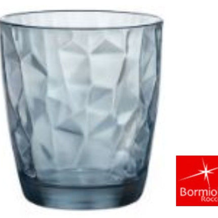 Bormioli Rocco Bicchiere Diamond Confezione 3 Pz. Cl.30,5 Acqua Blu Bormioli Rocco