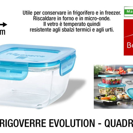 Bormioli Rocco Frigoverre Evolution: Contenitori in Vetro Rettangolari e Quadrati per Una Cucina Versatile - Tutto Tutto Meno Meno