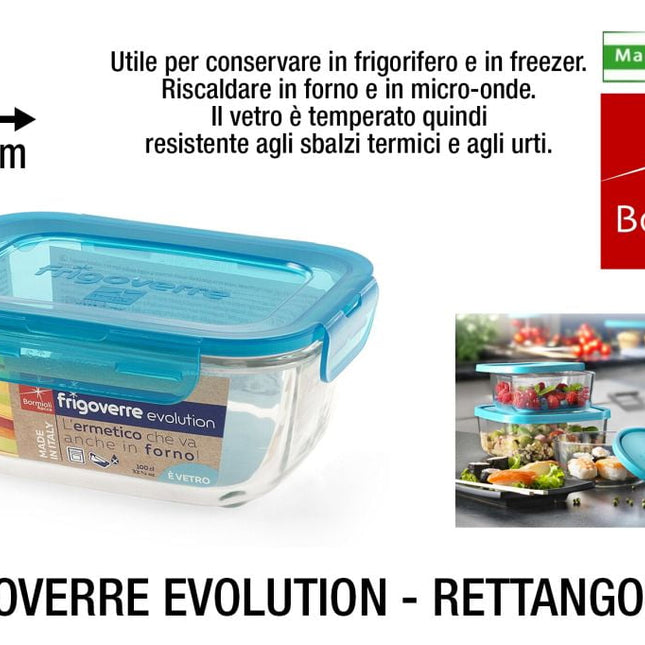 Bormioli Rocco Frigoverre Evolution: Contenitori in Vetro Rettangolari e Quadrati per Una Cucina Versatile - Tutto Tutto Meno Meno
