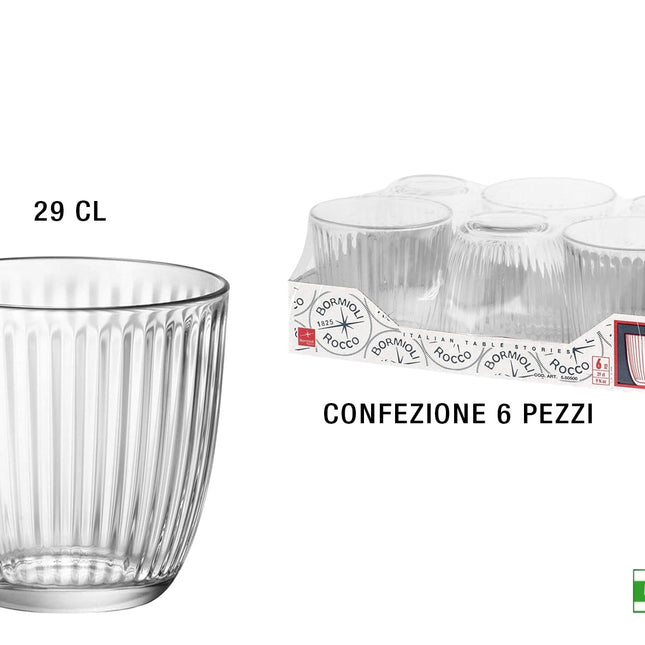 Bicchiere Line Conf. 6 Pz. Cl.29 Acqua-8004360087765