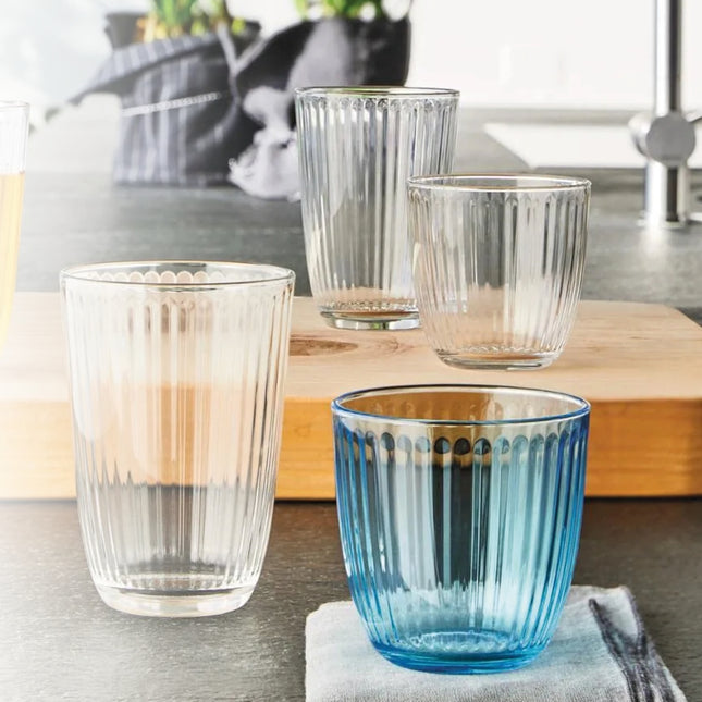 Bormioli Rocco Bicchiere Lively Blue: Set 6 Pezzi Cl 29 Acqua Per Apparecchiare