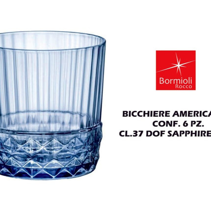 Bormioli Rocco Collezione America '20s Sapphire Blue: L'Eleganza Vibrante del Vetro Colorato - Tutto Tutto Meno Meno