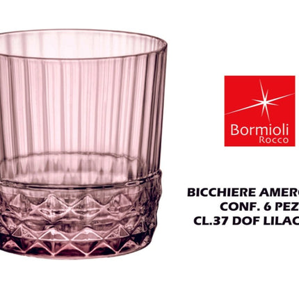 Bormioli Rocco Bicchiere America '20S Dof Lilac Rose: Il Fascino Del Decò Sulla Tua Tavola Bormioli Rocco