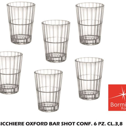 Bicchiere Oxford Bar Shot Conf. 6 Pz. Cl.3