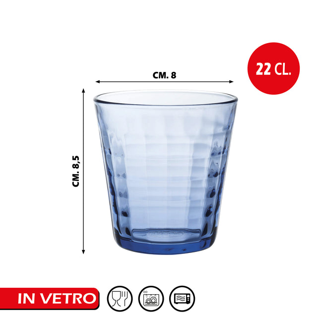 Bormioli Rocco Bicchiere Prisme Conf. 4 Pz. Cl.22 E Cl.17 Set Di Bicchieri Design Elegante
