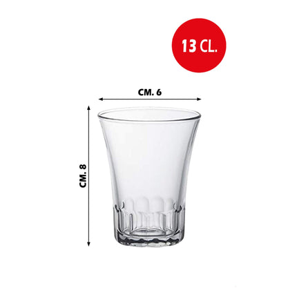 Bormioli Rocco Bicchiere Amalfi Conf. 4Pz. Set Di Bicchieri In Vetro Per Uso Quotidiano E Occasioni Speciali Bormioli Rocco