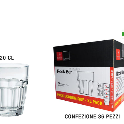 Bicchiere Rock Bar Cl.20 Conf. 36 Pz.-8411712763428