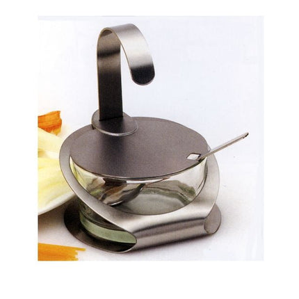 Cok Formaggiera In Vetro E Accio Inox Modello Sirio Borella Casalinghi srl