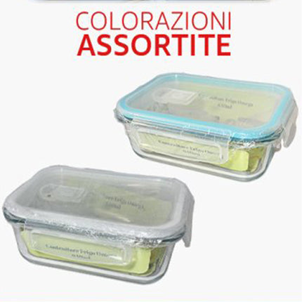 Frigobox Vetro Omega Ermetico 320/640/1040 ml Colori Assortiti