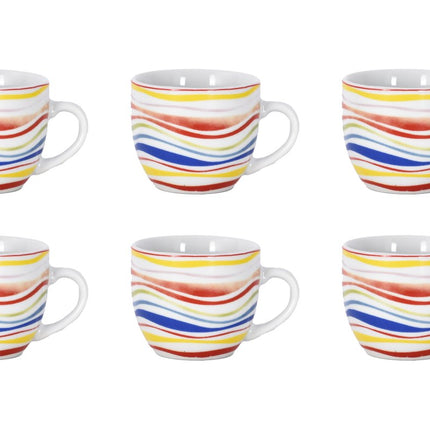 Tazzine Caffè Set 6 Pezzi Fantasia Paros Solo tazzine Borella Casalinghi srl