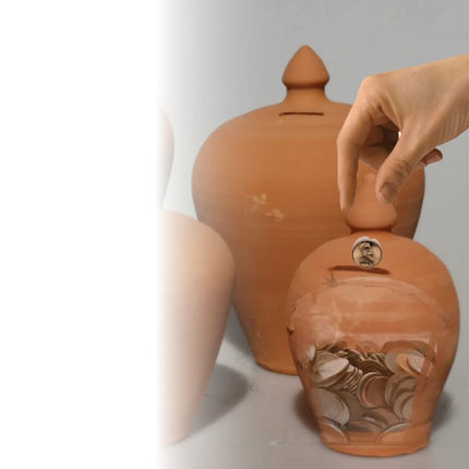 Sicignano Salvadanaio In Terracotta Di Varie Dimensioni Per Arredare Con Stile E Funzionalità Casalinghi Sicignano