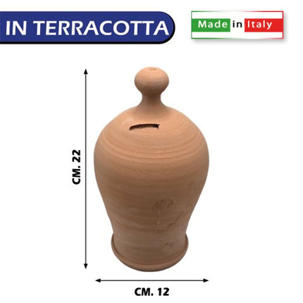 Sicignano Salvadanaio In Terracotta Di Varie Dimensioni Per Arredare Con Stile E Funzionalità Casalinghi Sicignano