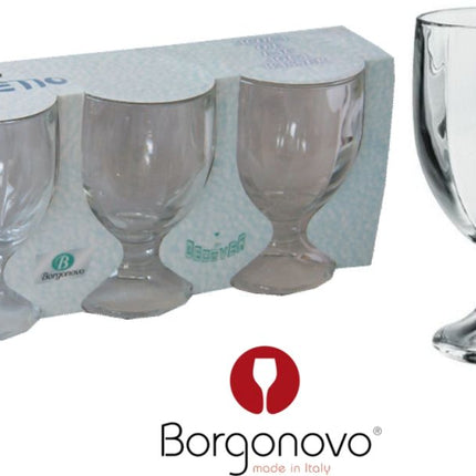 Bicchiere Mughetto Conf.3 Pz. Acqua Borgonovo