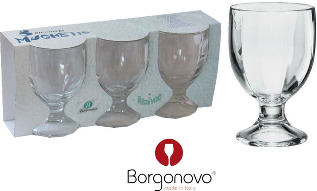 Bicchiere Mughetto Conf.3 Pz. Acqua Borgonovo