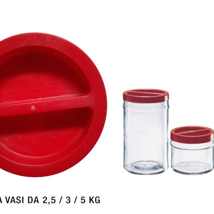 TAPPO ROSSO X VASO ORTES GR.2500/3500/5000 Ambrosio Vetri