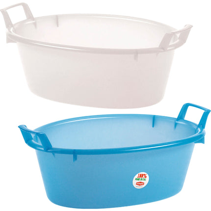 Stefanplast Bacinella Ovale Polietilene Azzurro Neutro 45-80 cm Stefanplast
