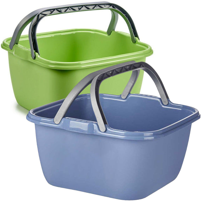 Bacinella Plastica Quadrata Per Bucato Grande Superbacinella Con Manici Colorata