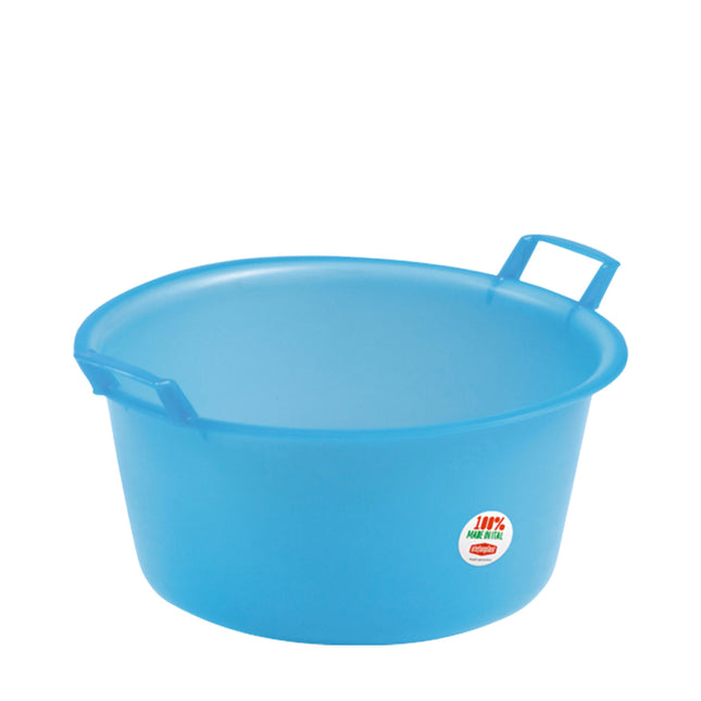 Stefanplast Bacinella Rotonda Polietilene Neutro-Azzurro Ø30-55cm Stefanplast