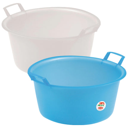 Stefanplast Bacinella Rotonda Polietilene Neutro-Azzurro Ø30-55cm Stefanplast