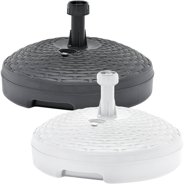 Base Per Ombrellone Mare Giardino Plastica Da Riempire 17 Lt. Grande Ø 45×10 Cm