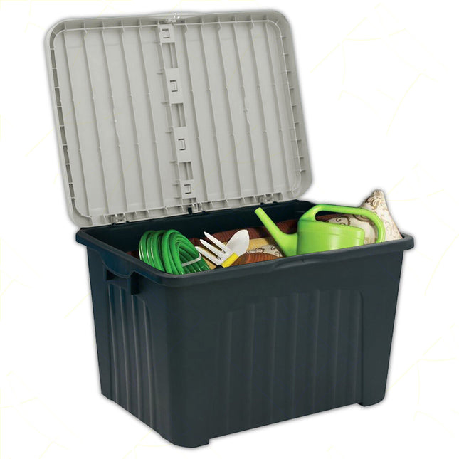 Progarden Baule Multiuso Panca Contenitore Grande Per Oggetti Vestiti Coperchio 2 Aperture