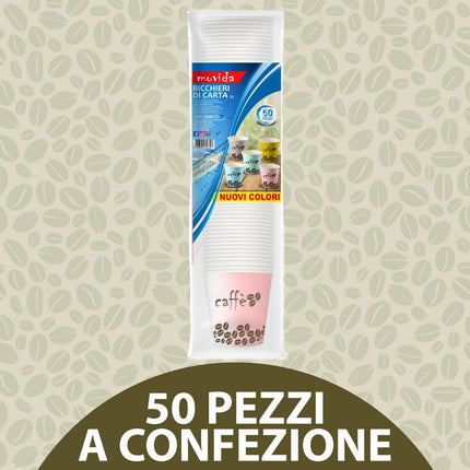 Bicchierini Caffè 75Ml Carta Bio Monouso Assortiti Eco-Friendly Espresso Ufficio