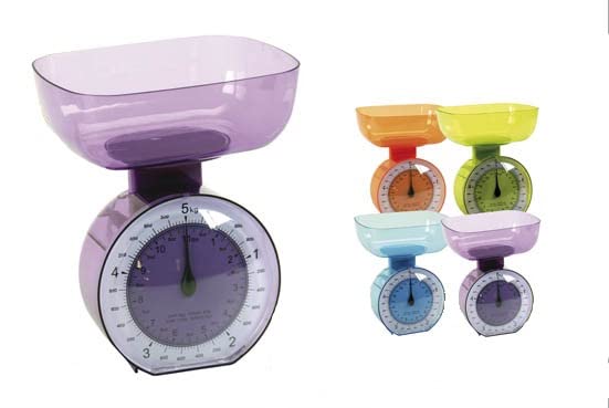 Gicos Bilancia Da Cucina Analogica In Plastica Portata 5kg Colori Ass. 1pz 40g Gicos