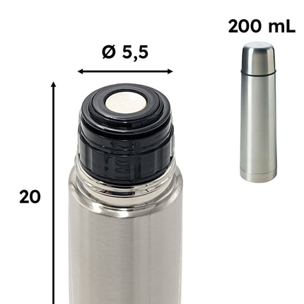Ilsa Bottiglia Termica Ilsa Per Bevande Caffè Con Tazza Thermos Acciaio Inox 18/10