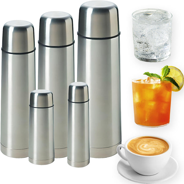 Ilsa Bottiglia Termica Ilsa Per Bevande Caffè Con Tazza Thermos Acciaio Inox 18/10