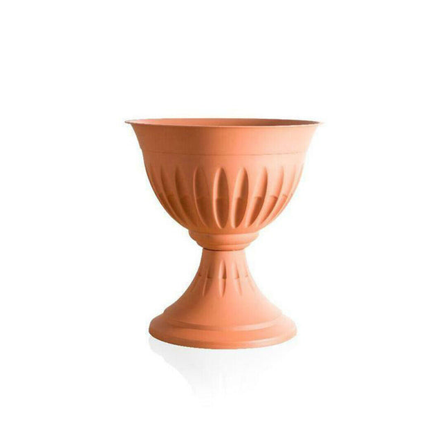 Bama Calice Resina Linea Alba: Vaso Fiori Giardino Esterno Alto Resistente