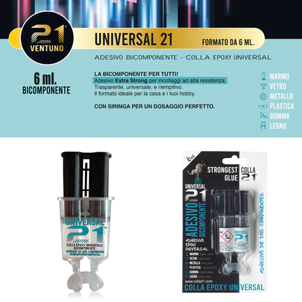COLLA UNIVERSAL 21 BICOMPONENTE ML.6 21 Campania