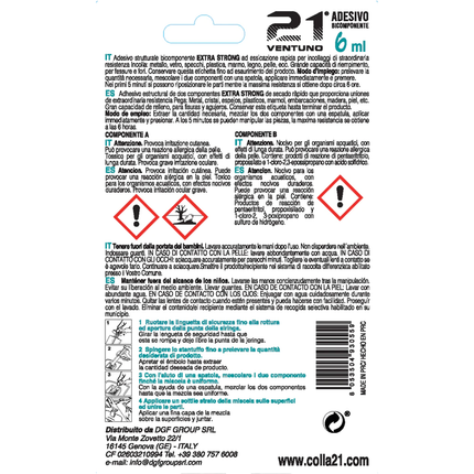 COLLA UNIVERSAL 21 BICOMPONENTE ML.6 21 Campania