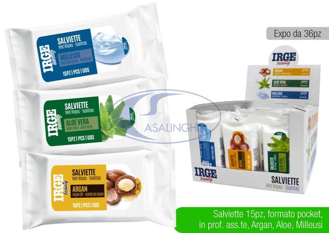 Salviette Profumate 15 Pz Beauty Irge Per Detergere Irge